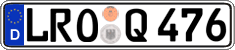 German license plate, Regular plates