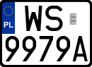 License plates of Poland, Regular car plates