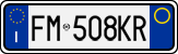 License plate of Italy, Cars (1994 year series)