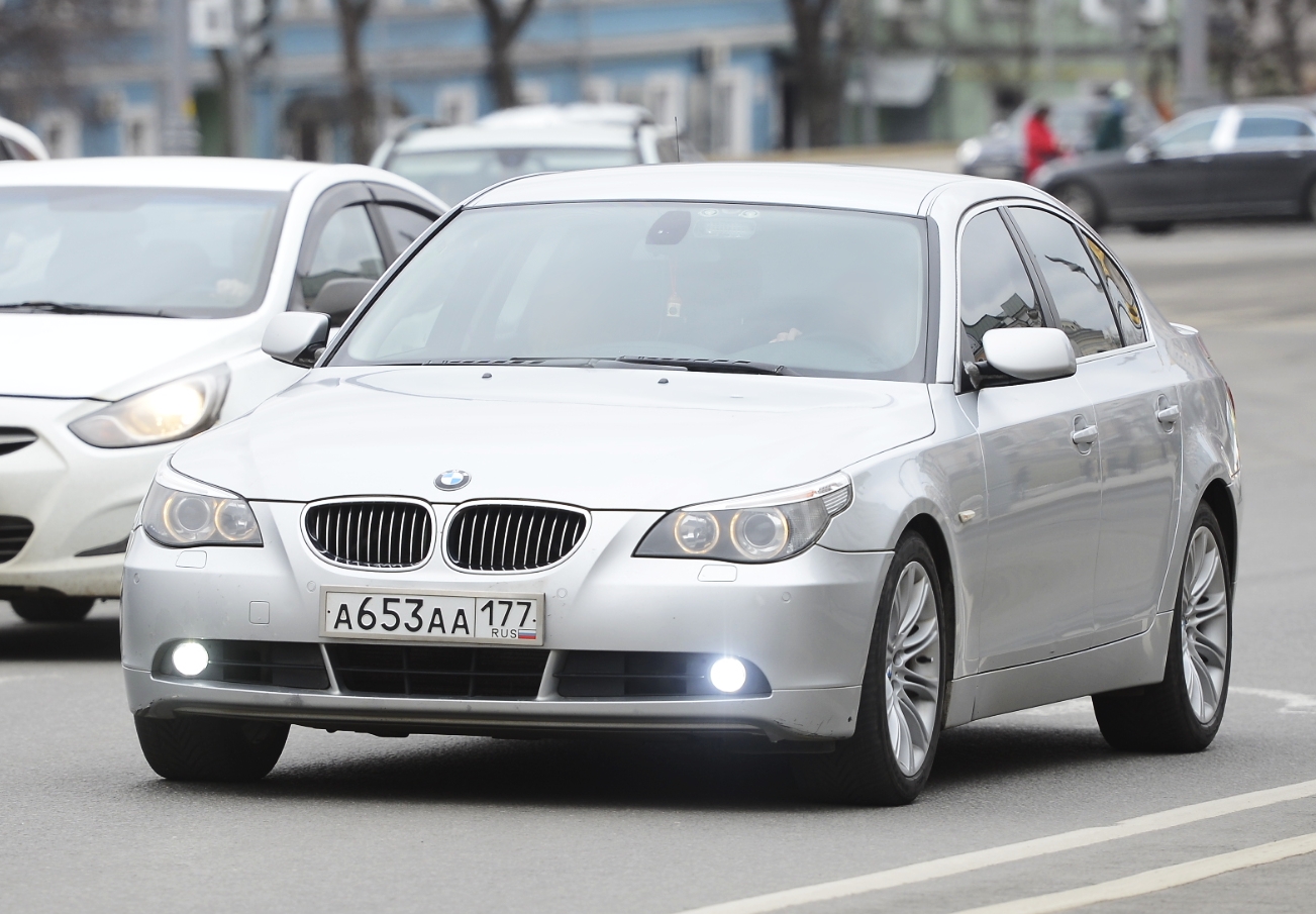 а 653 аа 177, BMW 5 Series 5th gen Sedan (E60), 2003–2010