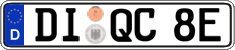 German license plate, Electric vehicles