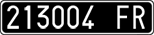 License plate of Italy, Cars (1927 year series)