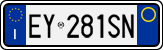 License plate of Italy, Cars (1994 year series)