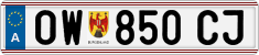 License plate of Austria, Regular plates