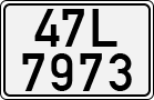 License plate of Vietnam, Cars