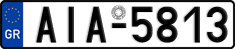 License plate of Greece, Cars