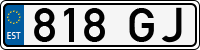 License plate of Estonia, Trailers