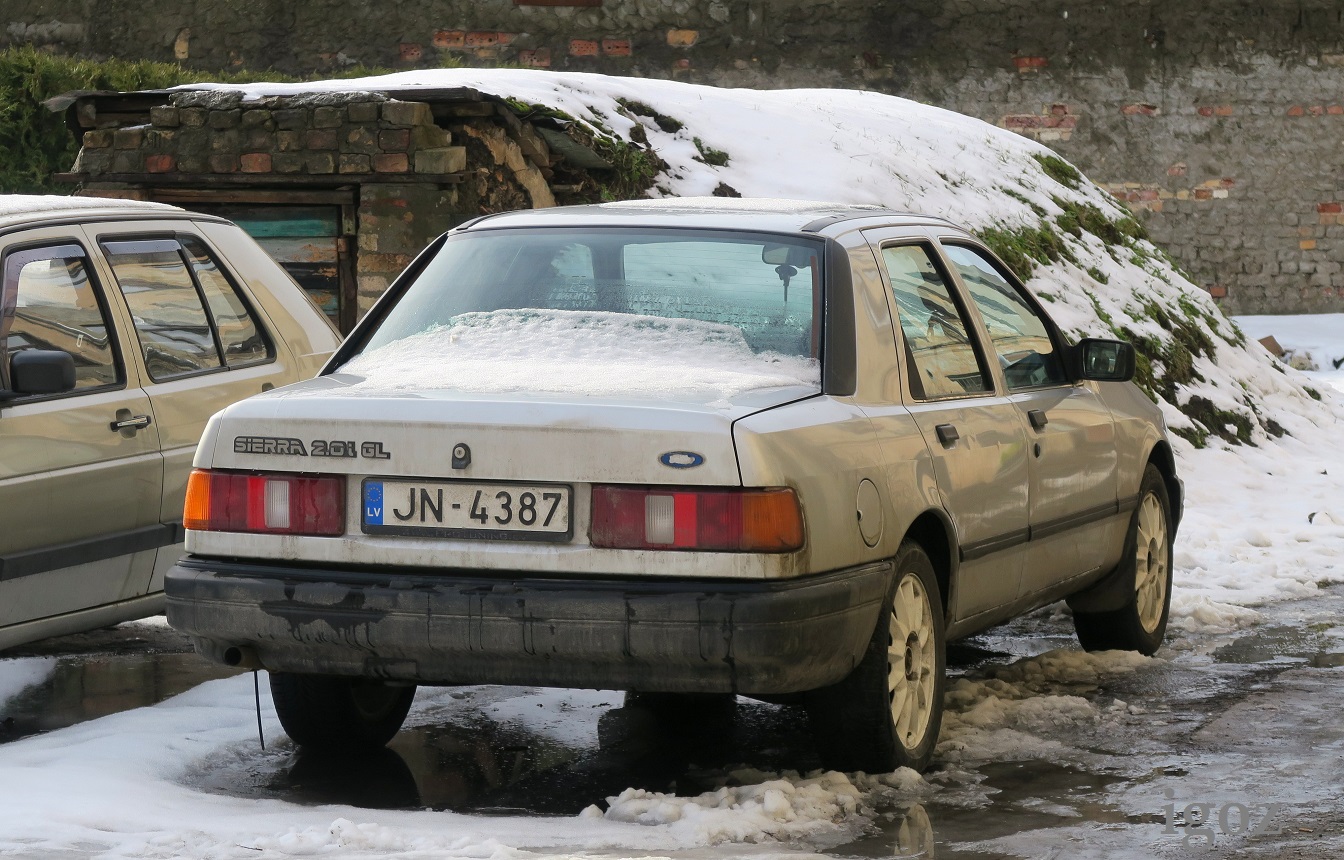 JN-4387, Ford Sierra 1st gen 5-door Liftback (BAG/GBG), facelift, 1987–1993