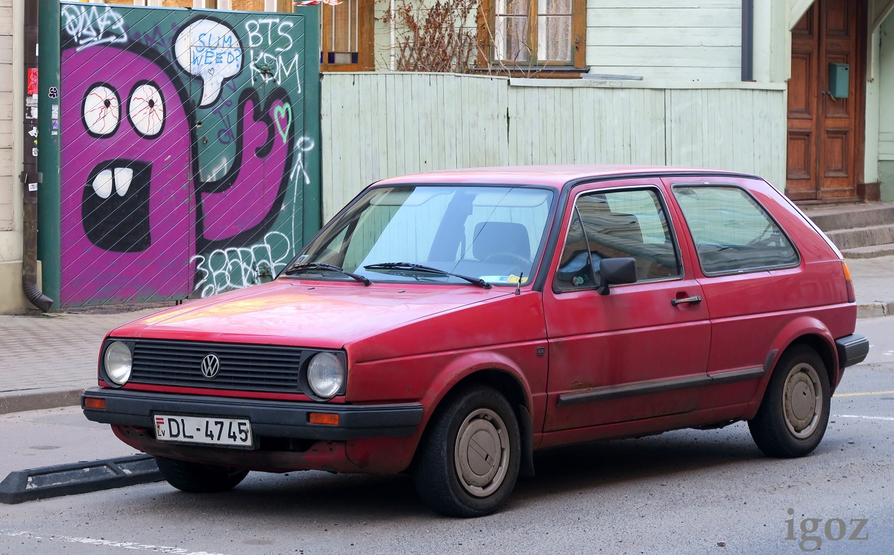 DL-4745, Volkswagen Golf 2nd gen 3-door Hatch (19/1G), 1983–1992