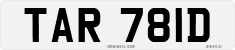 License plate of the United Kingdom, 1963 year system