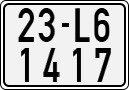 License plate of Vietnam, Motorcycles