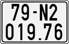 License plate of Vietnam, Motorcycles