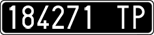 License plate of Italy, Cars (1927 year series)