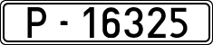 License plates of Spain, 1900 year series