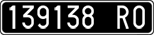 License plate of Italy, Cars (1927 year series)