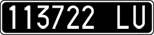 License plate of Italy, Cars (1927 year series)