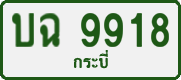 License plate of Thailand, Private owners