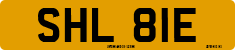 License plate of the United Kingdom, 1963 year system