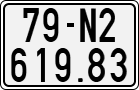 License plate of Vietnam, Motorcycles