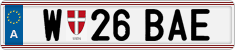 License plate of Austria, Regular plates