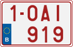 License plate of Belgium, Regular plates (2010)