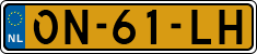 License plate of the Netherlands, Semi-trailers