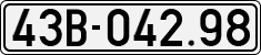 License plate of Vietnam, Cars