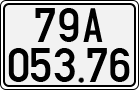 License plate of Vietnam, Cars