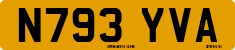 License plate of the United Kingdom, 1983 year system