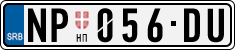 License plate of Serbia, Cars