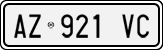 License plate of Italy, Cars (1994 year series)
