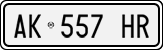 License plate of Italy, Cars (1994 year series)