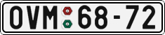 License plate of the Czech Republic, Cars (1960)