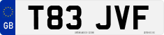 License plate of the United Kingdom, 1983 year system