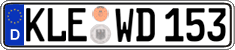 German license plate, Regular plates