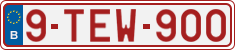 License plate of Belgium, Vanity Plates (2010)