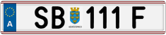 License plate of Austria, Regular plates