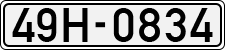 License plate of Vietnam, Cars