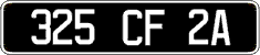 French license plate, FNI