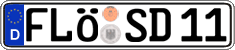 German license plate, Regular plates