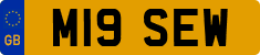 License plate of the United Kingdom, 1983 year system