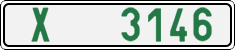 License plate of the Czech Republic, Dealer (2001)