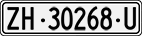 License plate of Switzerland, Dealer (with 