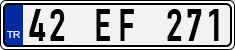 License plate of Turkey, Regular plates