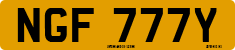 License plate of the United Kingdom, 1963 year system