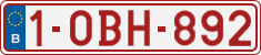 License plate of Belgium, Regular plates (2010)