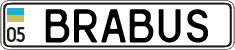 License plate Ukraine, Vanity Plates