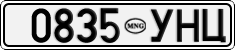 License plate of Mongolia, Cars