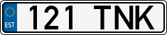 License plate of Estonia, Regular car plates