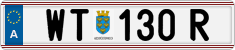 License plate of Austria, Regular plates